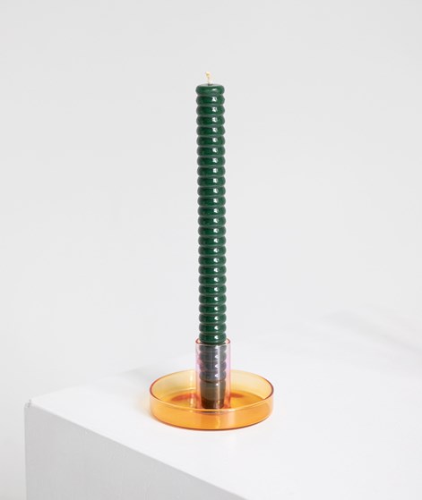 YUKU Stabkerze Dunkelgrün