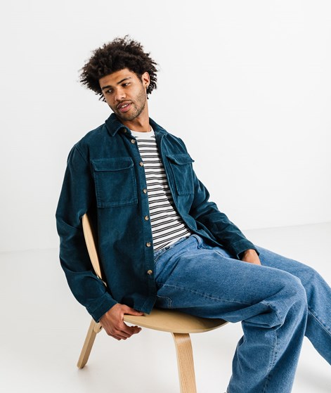 KAUF DICH GLÜCKLICH Hemd Petrolgrün aus Bio-Baumwolle