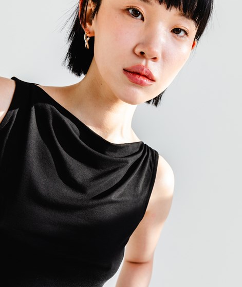 KAUF DICH GLÜCKLICH Top Schwarz aus Viskose (LENZING™ ECOVERO™)