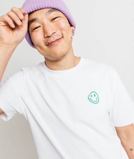 KAUF DICH GLÜCKLICH T-Shirt Smiley Grün aus Bio-Baumwolle