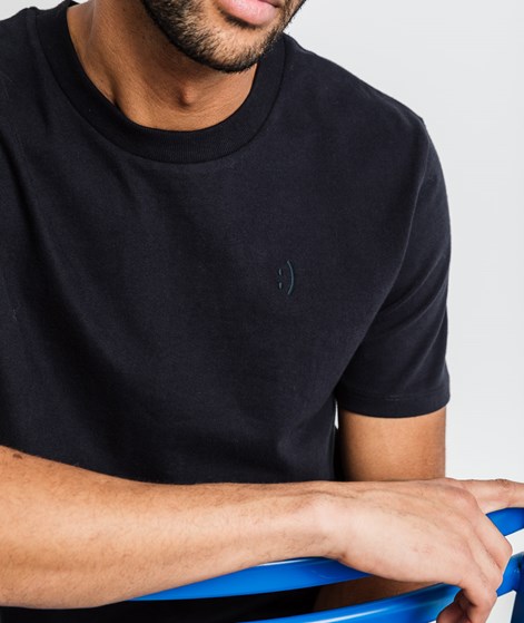 KAUF DICH GLÜCKLICH T-Shirt Smiley Schwarz aus Bio-Baumwolle