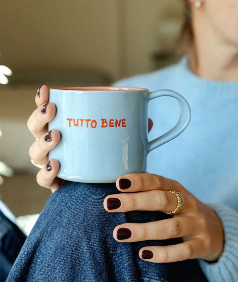 KAUF DICH GLÜCKLICH Mug Tutto Bene Blau