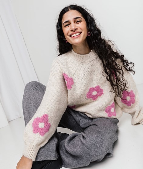 KAUF DICH GLÜCKLICH Pullover Blumenmuster