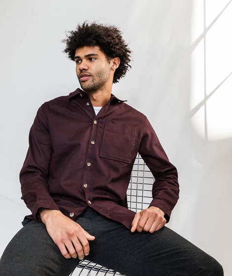 KAUF DICH GLÜCKLICH Hemd Dunkelrot