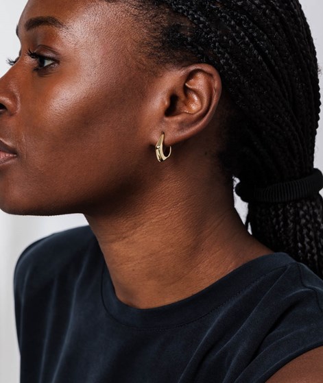 KAUF DICH GLÜCKLICH Stecker Creolen Ohrringe Gold