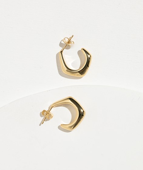 KAUF DICH GLÜCKLICH Stecker Creolen Ohrringe Gold