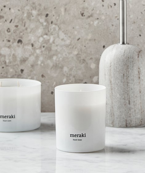 MERAKI Fresh Linen Durftkerze Weiß