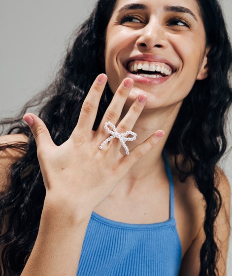 EBBA Perlenring Weiß