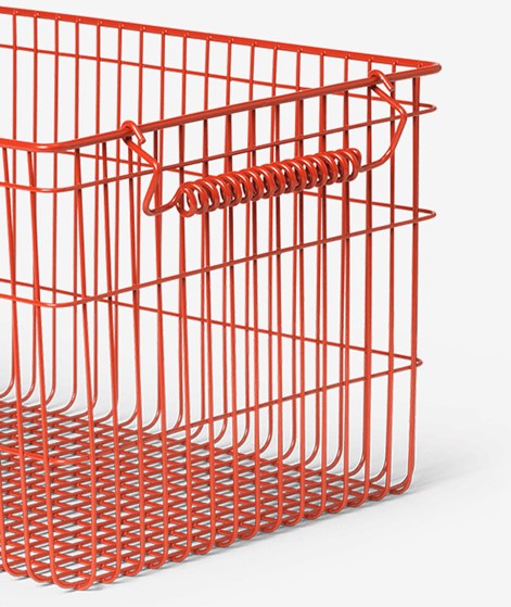 FERM LIVING Cala Stackable Baskets Korb Rot