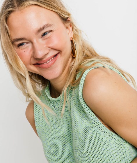 KAUF DICH GLÜCKLICH Pullunder Blaugrün