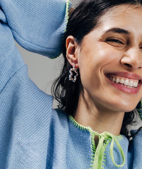 EBBA Stern Ohrringe Silber