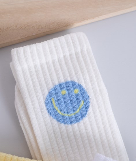 KAUF DICH GLÜCKLICH Tennissocke Smiley (Gr. 36-41) aus Bio-Baumwolle