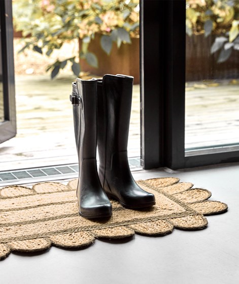 HOUSE DOCTOR HDDenta Teppich Grün/Braun gemustert