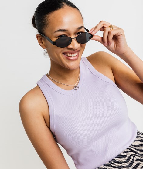 KAUF DICH GLÜCKLICH Top Lavendel aus Bio-Baumwolle