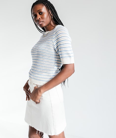 KAUF DICH GLÜCKLICH Strickshirt Hellblau