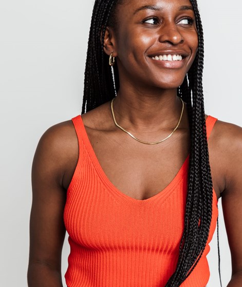 KAUF DICH GLÜCKLICH Stricktop Orange