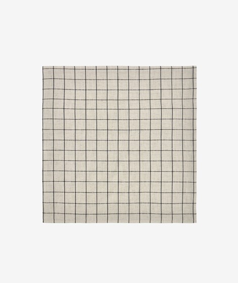 HOUSE DOCTOR HDJoin Tischdecke (150x150cm) Beige/Schwarz kariert
