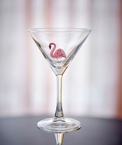 BLOOMINGVILLE Misa Cocktail Glas farblos Flamingo