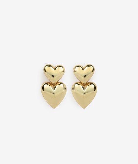 EBBA Zwei Herzen Ohrringe Gold