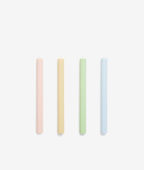HAY Hexagon (4er-Set) Kerze Pastell mehrfarbig