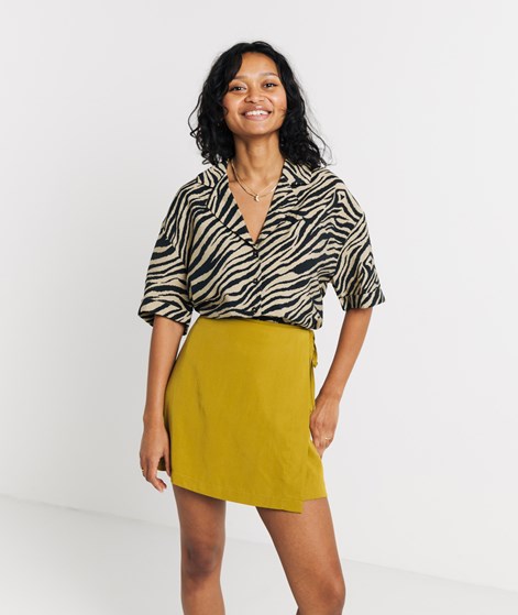 KAUF DICH GLÜCKLICH Rock Grün-Gelb