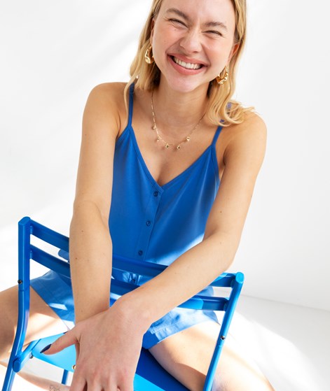 KAUF DICH GLÜCKLICH Top Blau aus Modal (TENCEL™)