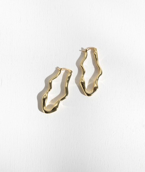 KAUF DICH GLÜCKLICH Ohrringe Länglich Gold