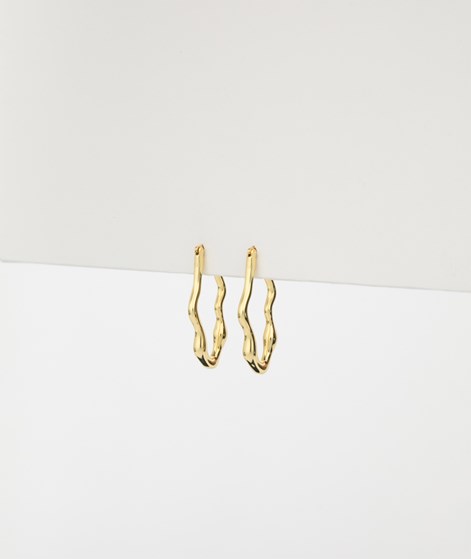 KAUF DICH GLÜCKLICH Ohrringe Länglich Gold