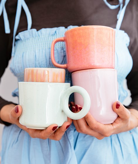 KAUF DICH GLÜCKLICH Tasse Mint Blau