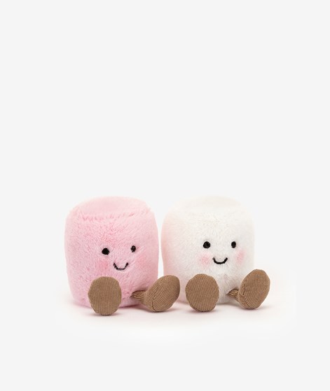 JELLYCAT Amuseables Marshmallows (2 Stück) Rosa Weiß