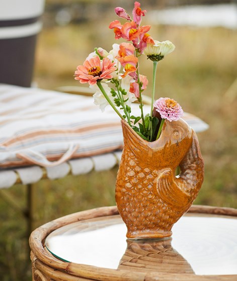 MADAM STOLTZ Steingut (23,5cm) Vase