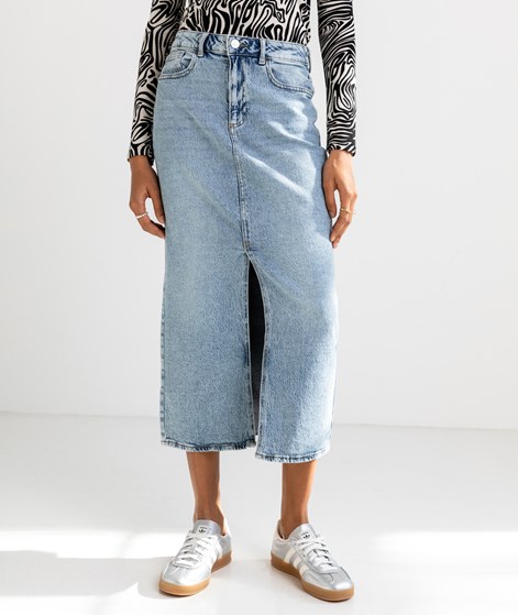VILA VIJaf Midi Denim Rock Hellblau