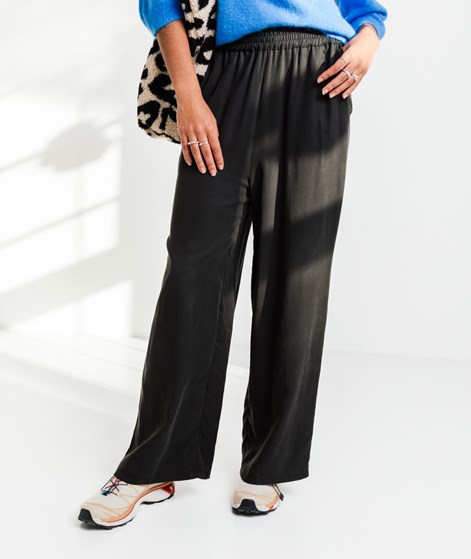 KAUF DICH GLÜCKLICH locker geschnittene Hose Schwarz aus Lyocell (TENCEL™)