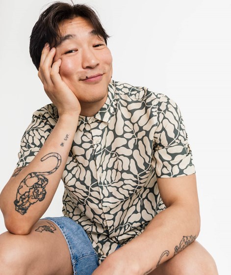 NOWADAYS Leaf print Hemd mehrfarbig