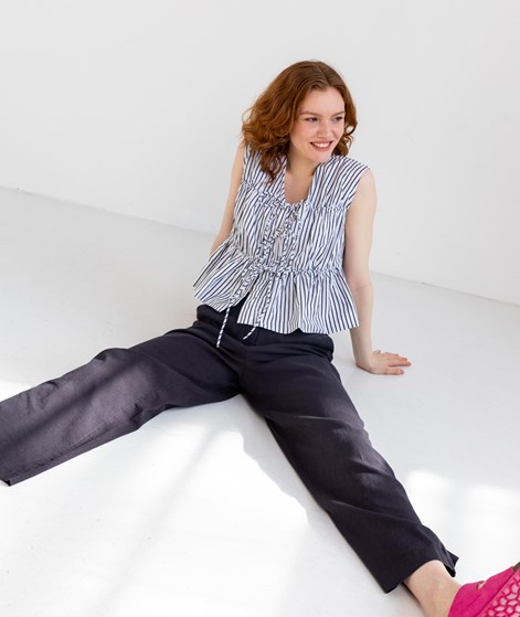 MSCH COPENHAGEN MSCHPennie Ginia Hose Dunkelblau