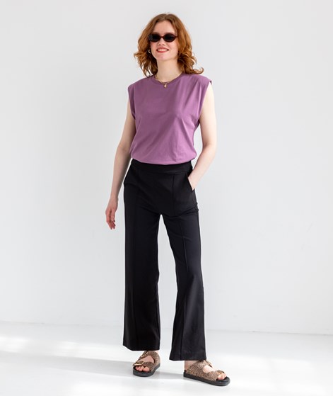 KAUF DICH GLÜCKLICH Hose Ziernaht Schwarz