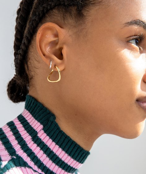 KAUF DICH GLÜCKLICH Kleine Creolen Ohrringe Silber