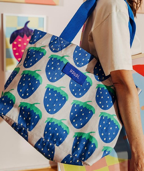 KDG X JULIA KNÖRNSCHILD Shopper Erdbeeren aus Bio-Baumwolle