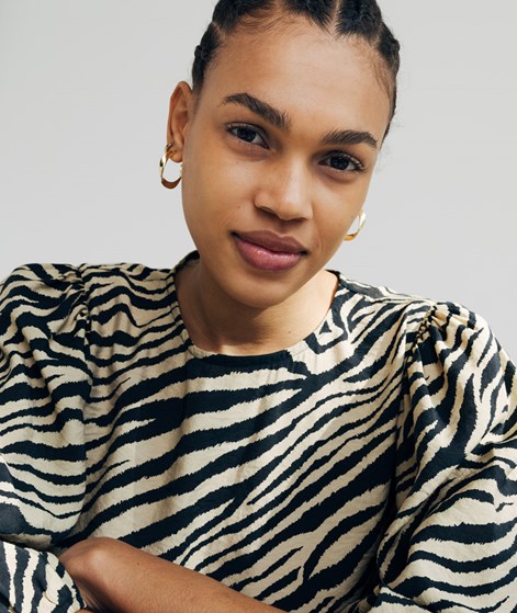 KAUF DICH GLÜCKLICH Breiter Twist Ohrringe Gold