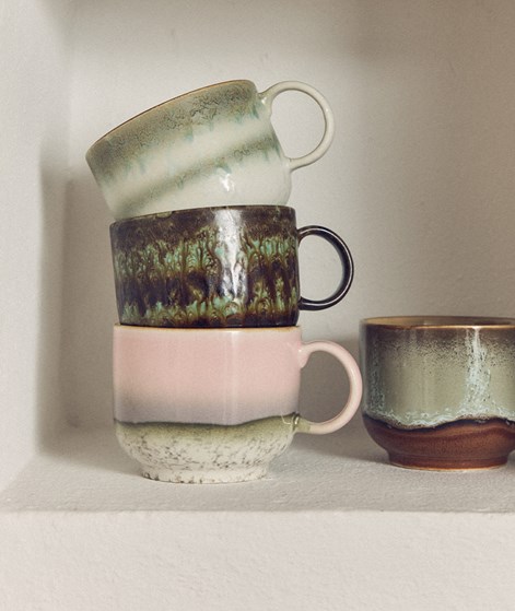 HKLIVING 70s Ceramics: Tea Tasse mehrfarbig