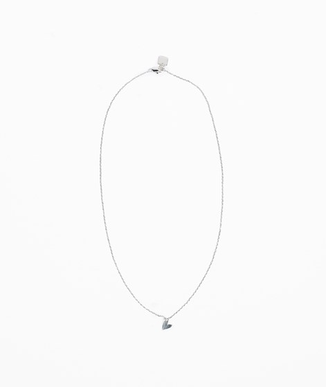 KAUF DICH GLÜCKLICH Herzanhänger Kette Silber