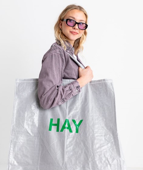 HAY Candy Mono large Shopper Grau