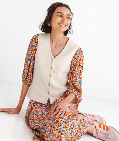 YAS YASGally Weste Beige