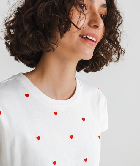 KAUF DICH GLÜCKLICH T-Shirt kleine Herzen aus Bio-Baumwolle