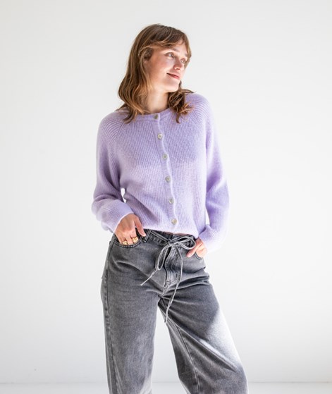 KAUF DICH GLÜCKLICH Herzknöpfe Cardigan Lila