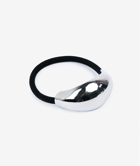 EBBA Haargummi Schwarz Silber