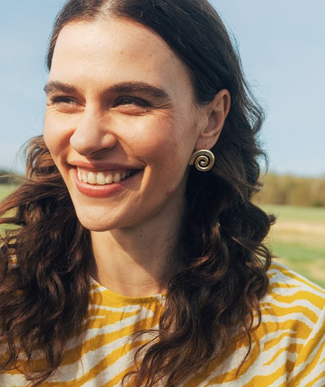 KAUF DICH GLÜCKLICH Schnecken Ohrringe Gold