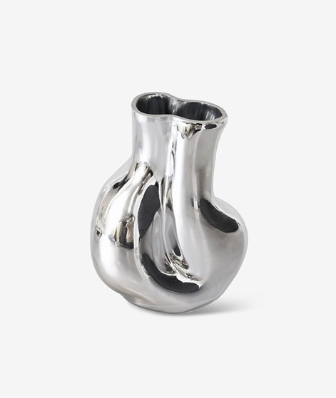 HKLIVING Gleam Glas Vase  Silber