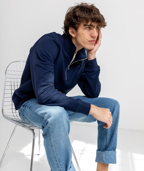 KAUF DICH GLÜCKLICH Sweater Half Zip aus Bio-Baumwolle