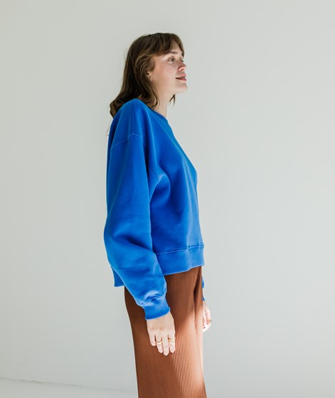 KAUF DICH GLÜCKLICH Sweater Königsblau aus Bio-Baumwolle